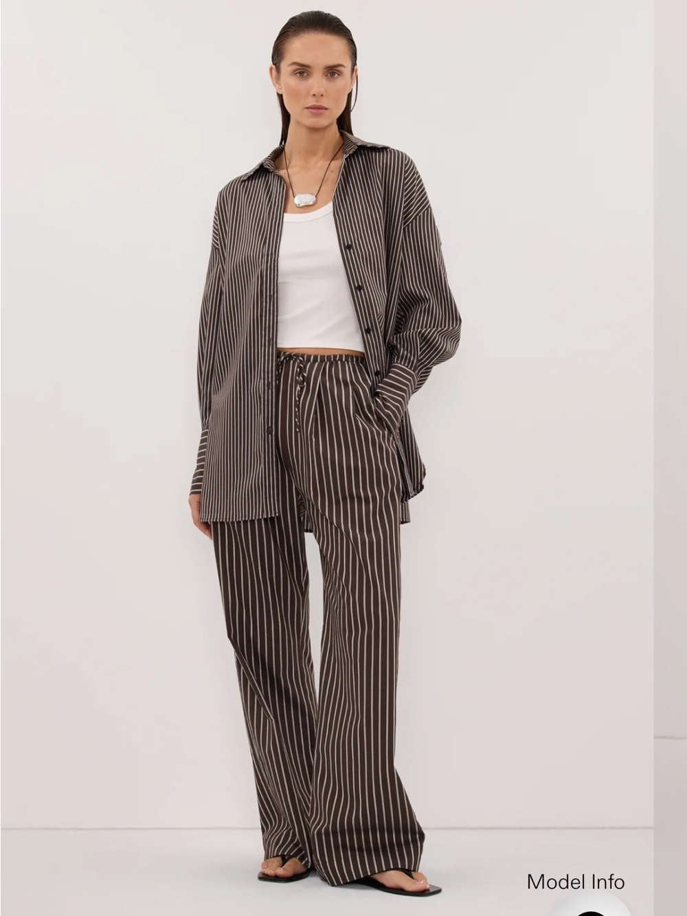 DISSH Sable Bitter Choc Silk Blend Pants